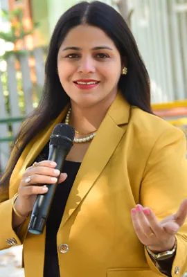 Speaker at a Disha Women Welfare Trust programme