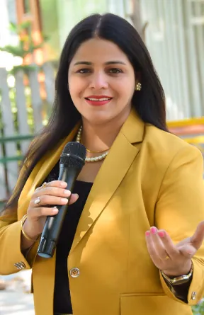 Speaking at a Disha Women Welfare Trust event